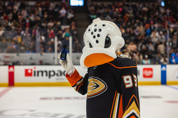 Wild Wing holds up decibel meter