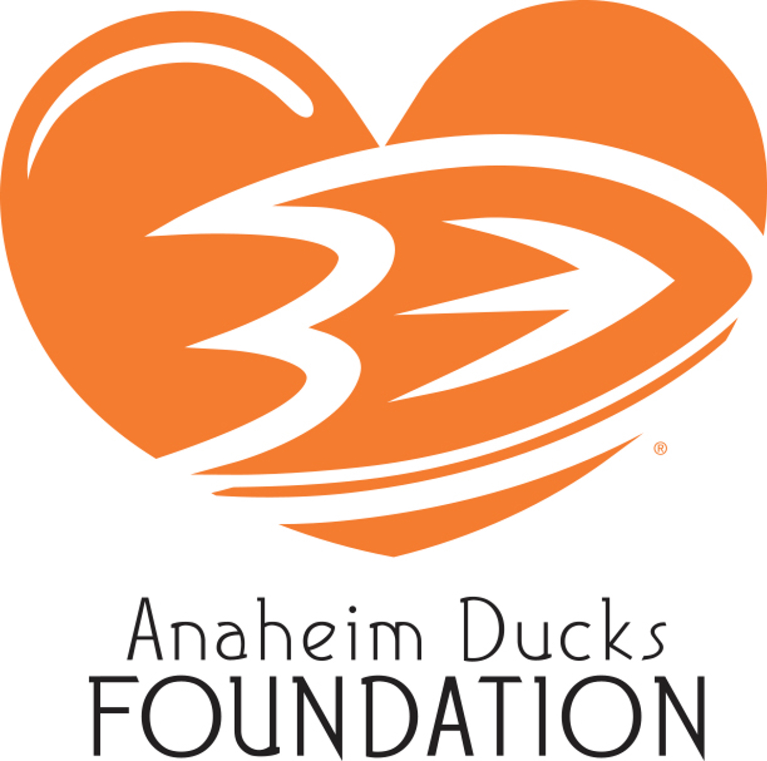 Anaheim Ducks Foundation heart logo